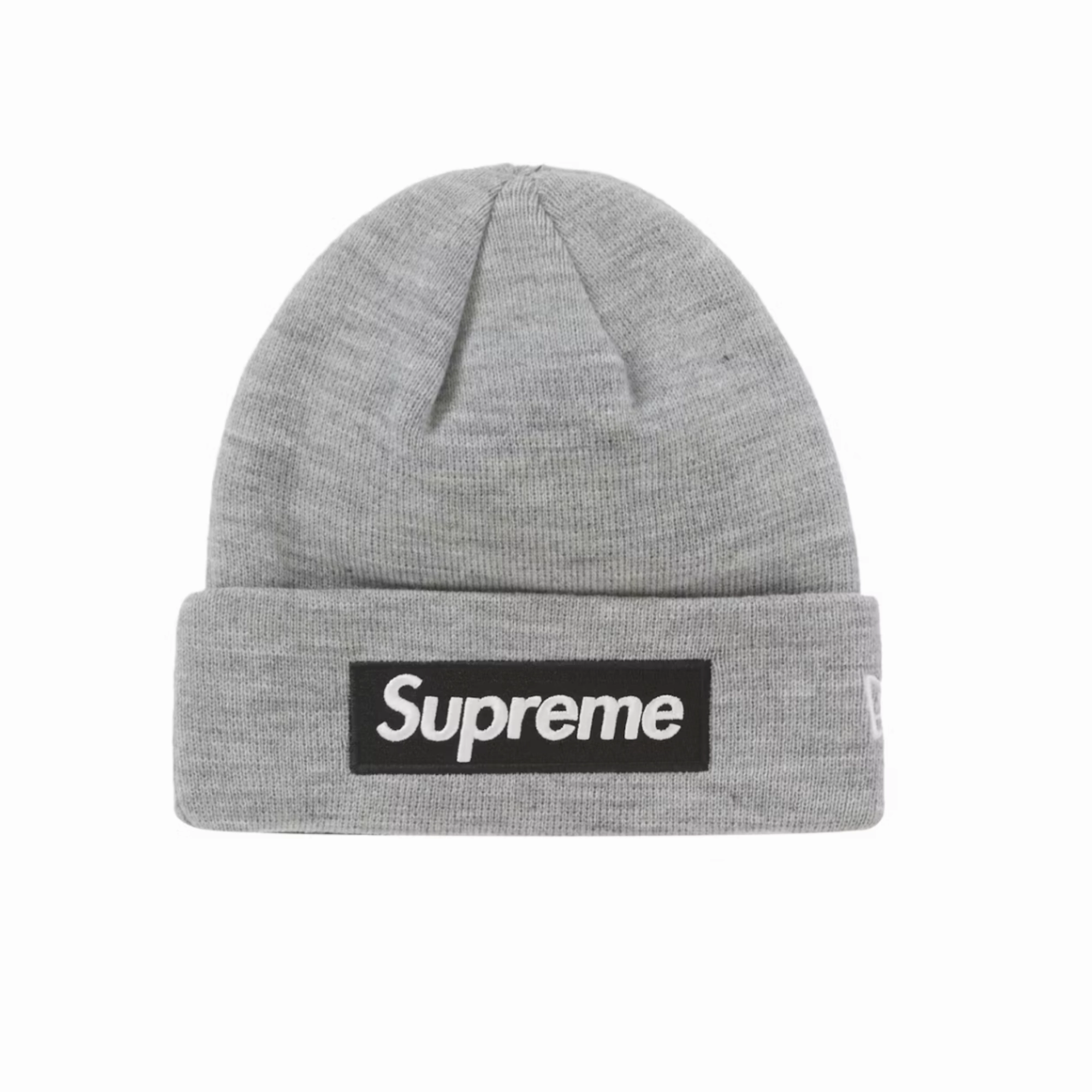 Supreme New Era Box Logo Beanie (FW22) Heather Grey