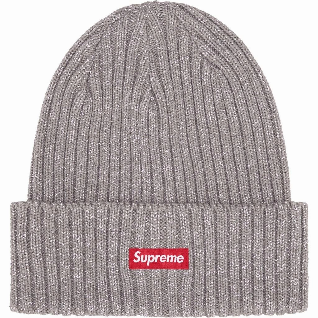Supreme Overdyed Beanie Metallic Silver