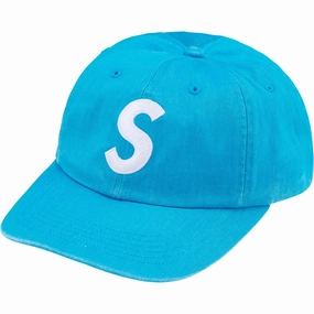 Supreme Pigment Coated S Logo 6 Panel Bright Blue