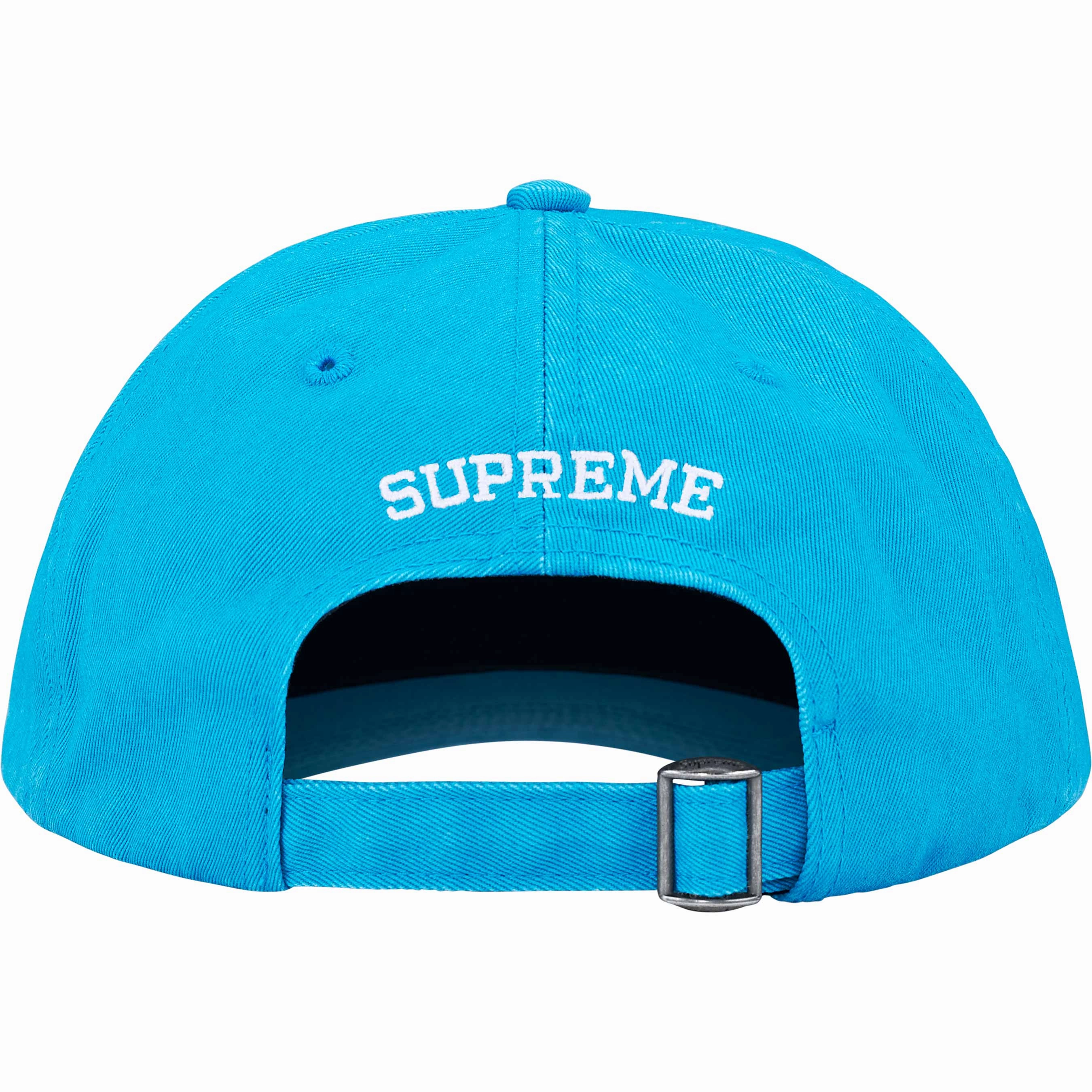 Supreme Pigment Coated S Logo 6 Panel Bright Blue