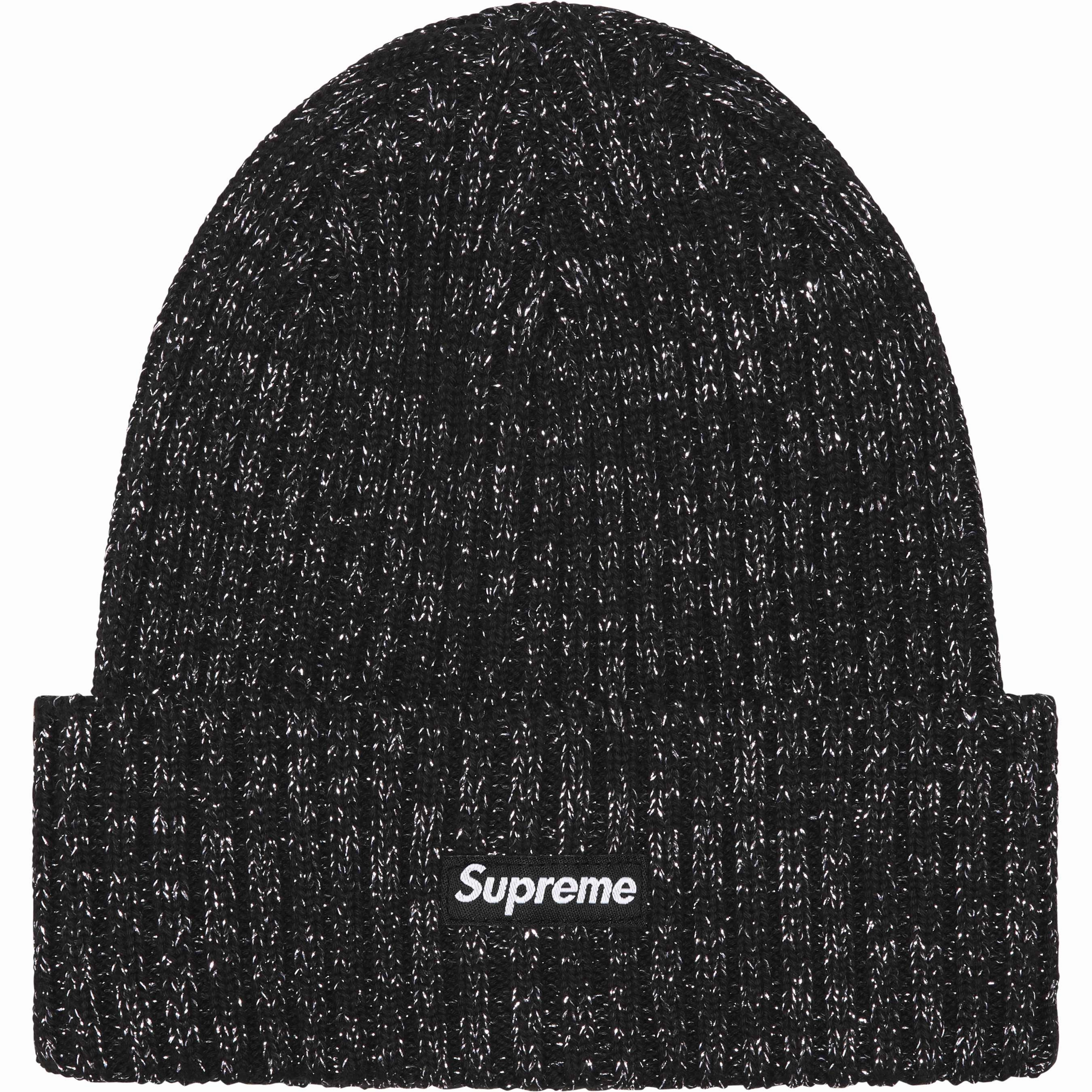 Supreme SS25 Overdyed Beanie Metallic Black