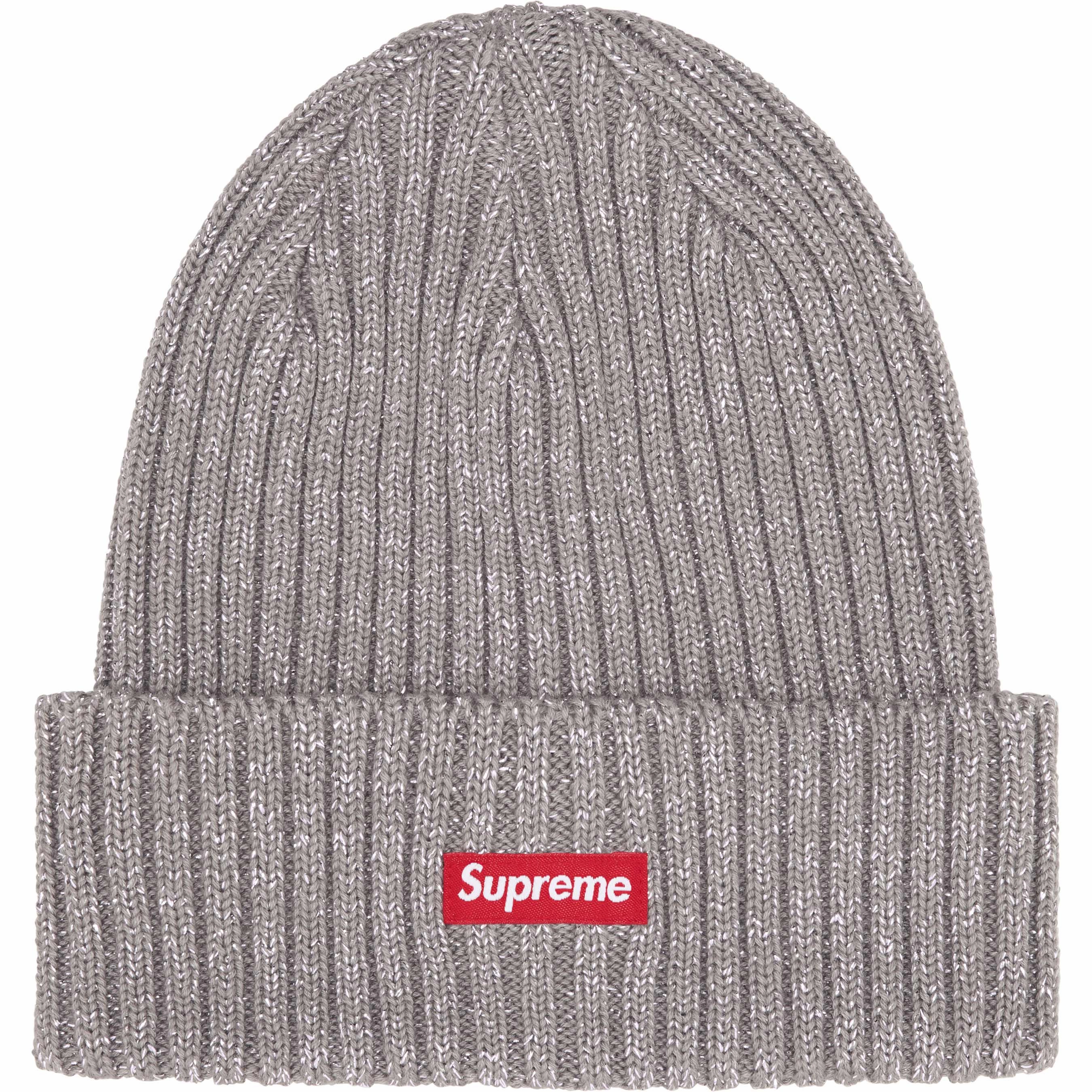Supreme SS25 Overdyed Beanie Metallic Silver