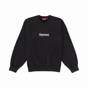 Supreme Washed Box Logo Crewneck Black
