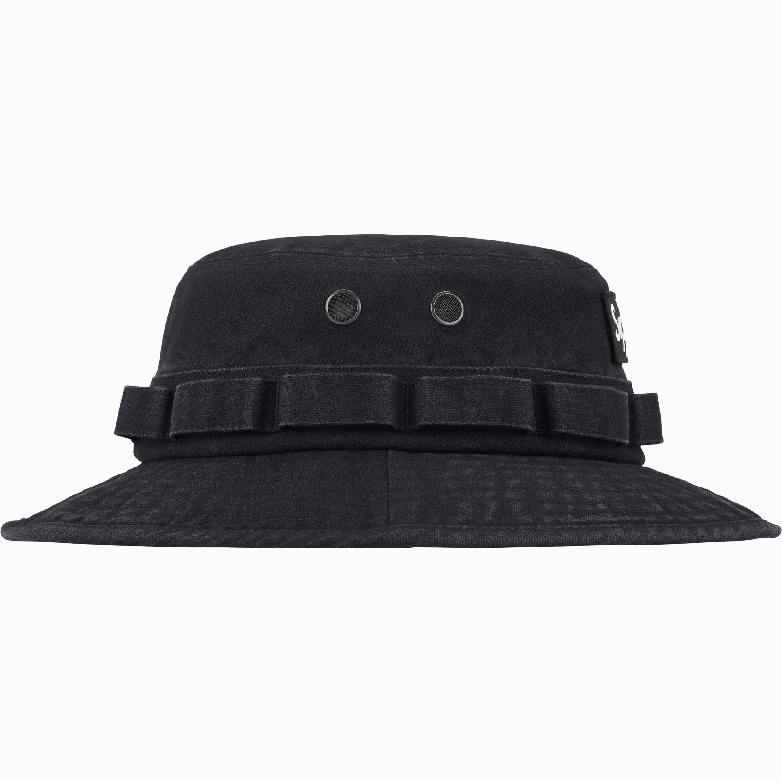 Supreme Washed Canvas Boonie Black
