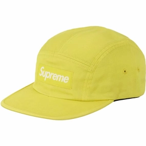 Supreme Washed Chino Twill Camp Cap (FW24) Yellow