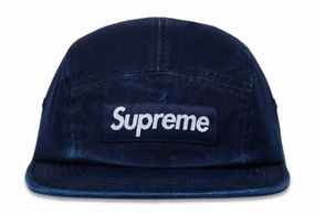 Supreme Washed Chino Twill Camp Cap Indigo