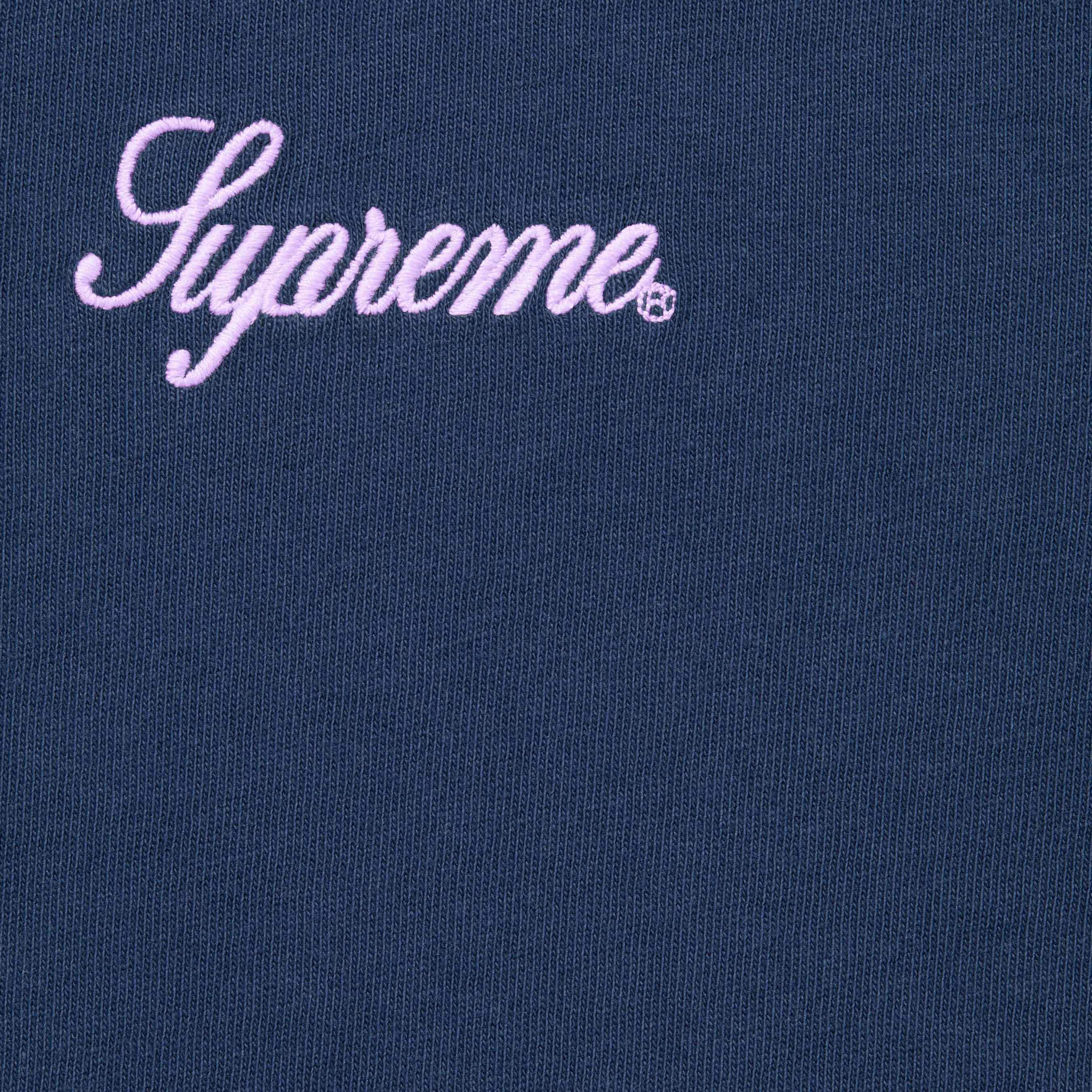 Supreme Washed Script SS Top Navy
