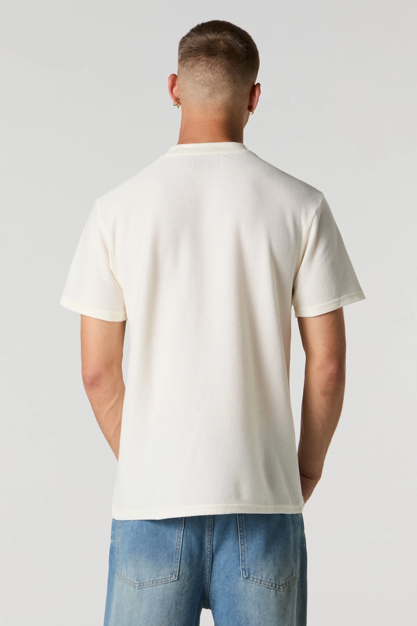 Textured Crewneck T-Shirt