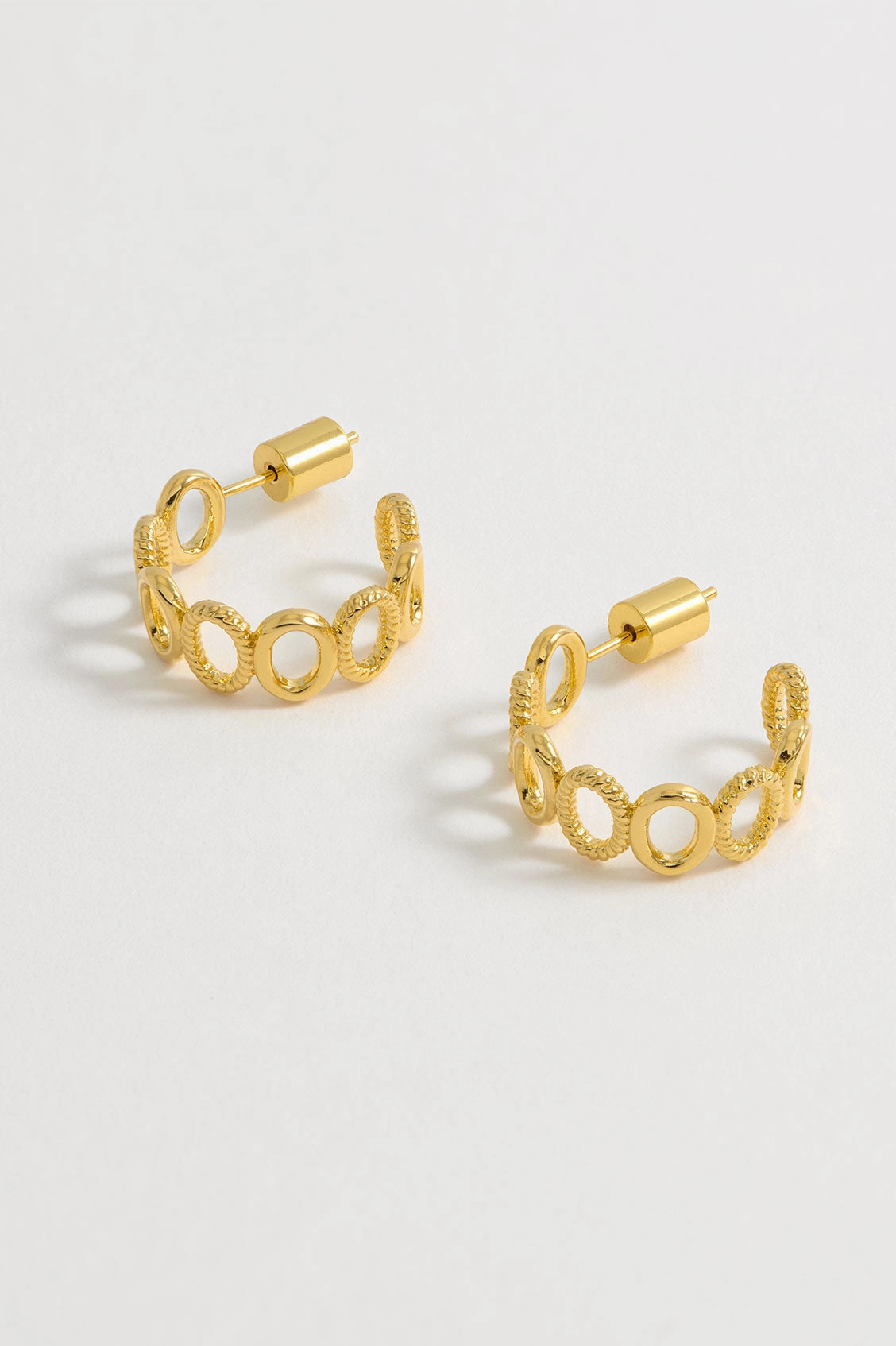 Textured Oval Hoops