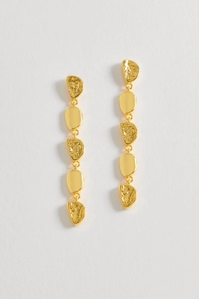 Textured Pebble Drop Earrings