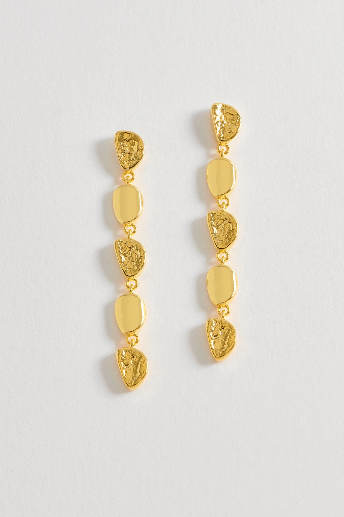 Textured Pebble Drop Earrings