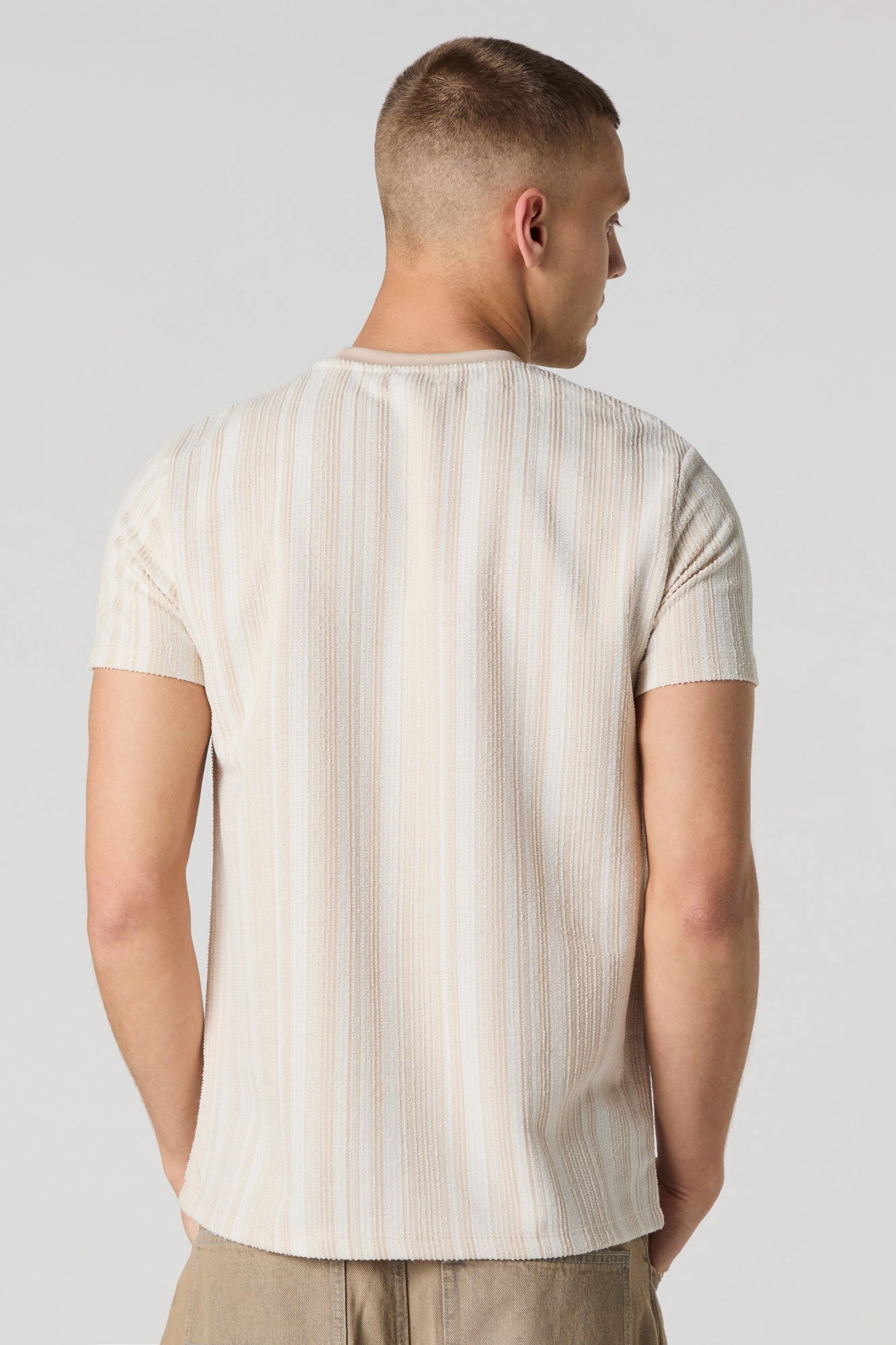Textured Striped T-Shirt