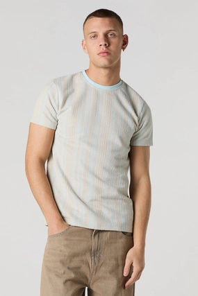 Textured Striped T-Shirt