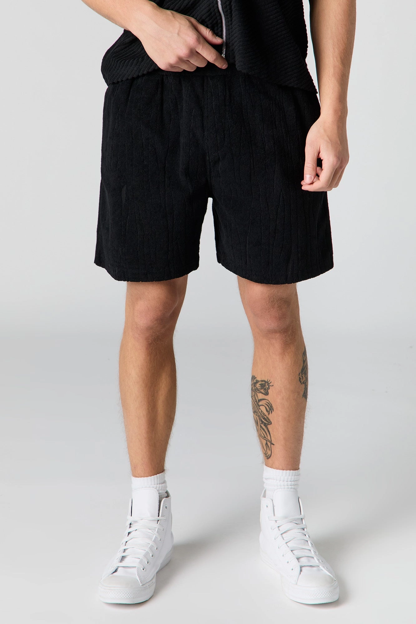 Textured Terry Short