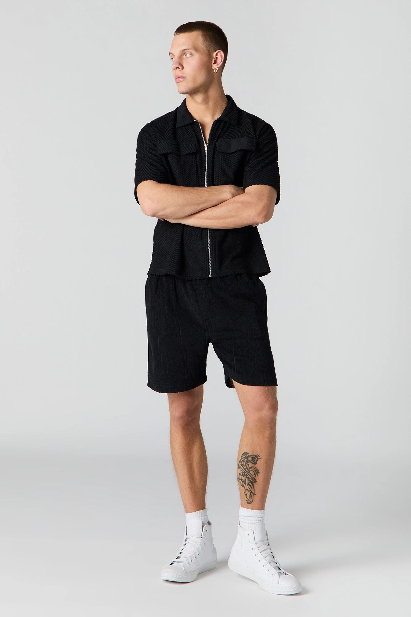 Textured Terry Short
