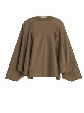 The Row Karla Crewneck Oversized Top