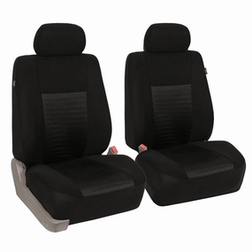 Trendy Elegance 3D Air Mesh Seat Covers - Front Set Black