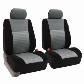 Trendy Elegance 3D Air Mesh Seat Covers - Front Set Gray