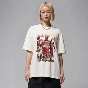 W JORDAN OVERSIZED SHORT SLEEVE GRAPHIC SHIRT SAIL