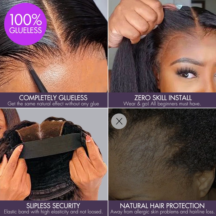 Weekly Special | Ombre Brown Fluffy Kinky Curl Glueless Minimalist HD Lace Wig Ready to Go