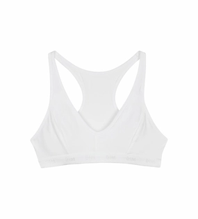 White sports bra DIM Pocket Micro Girl