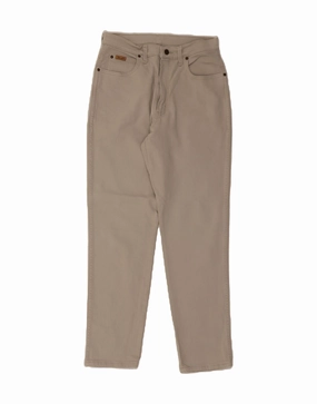 WRANGLER Mens Carla Slim Casual Trousers W34 L30 Grey Cotton